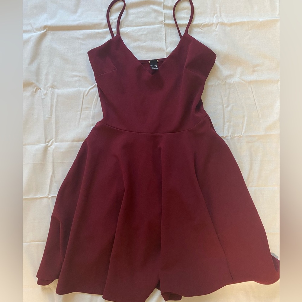 Windsor maroon/burgundy a-line dress